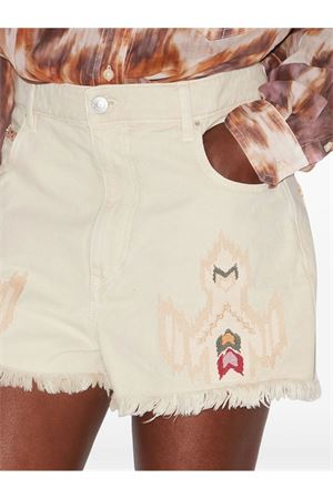 Ecru cotton Lesia shorts MARANT ÉTOILE | SH0001FEC1H02E23EC